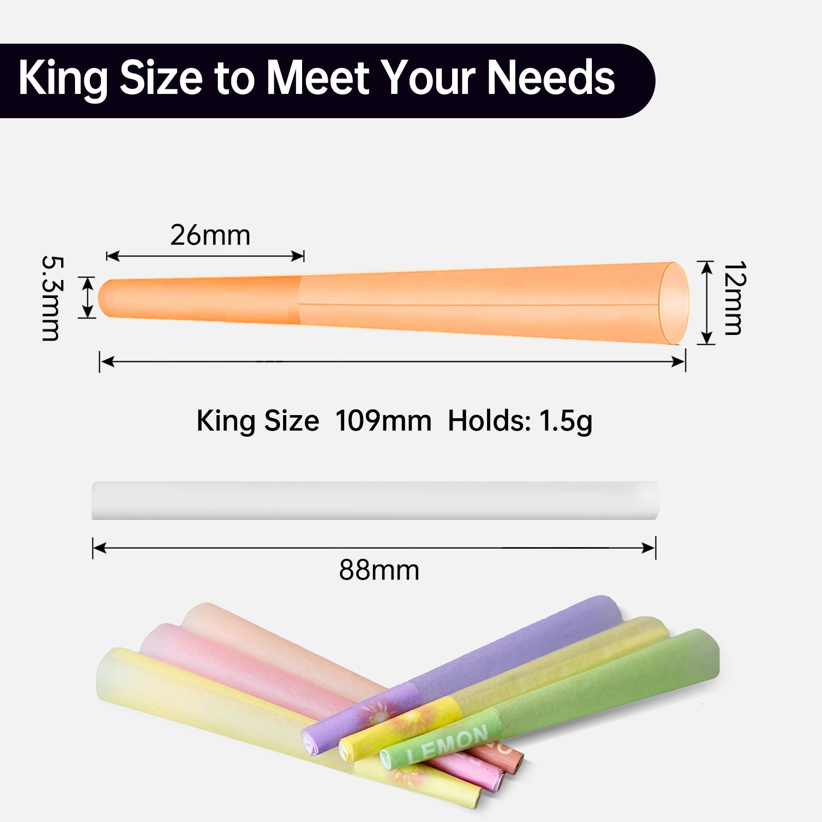 109mm Flavored Pre Rolled Cones - 